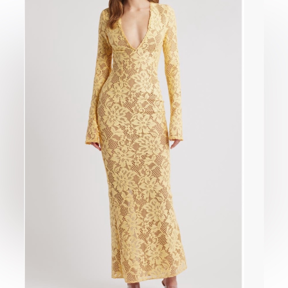 Indiana Long Sleeve Lace Maxi Dress - Picture 6 of 7